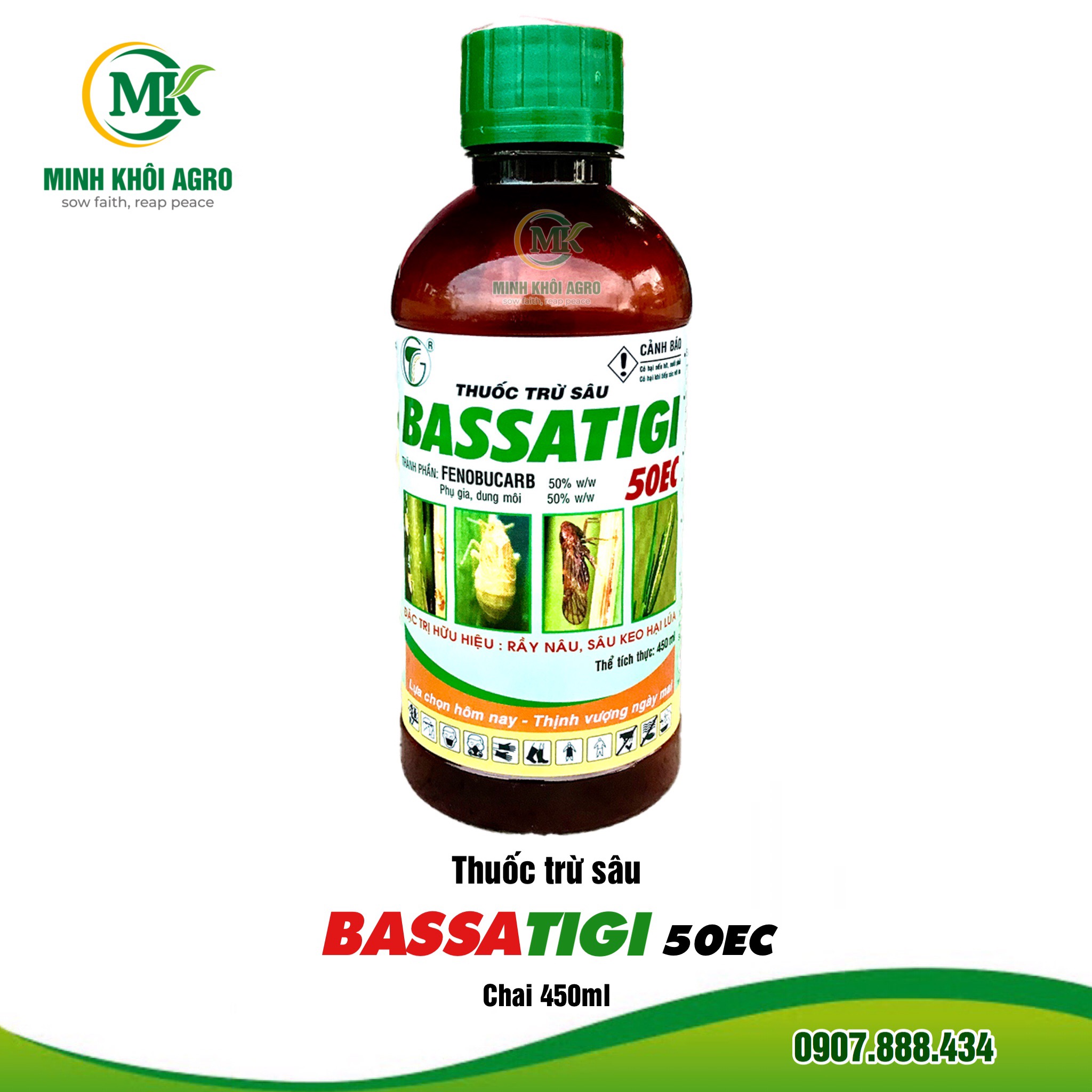 Thuốc trừ sâu BassaTigi 50EC - Chai 450ml